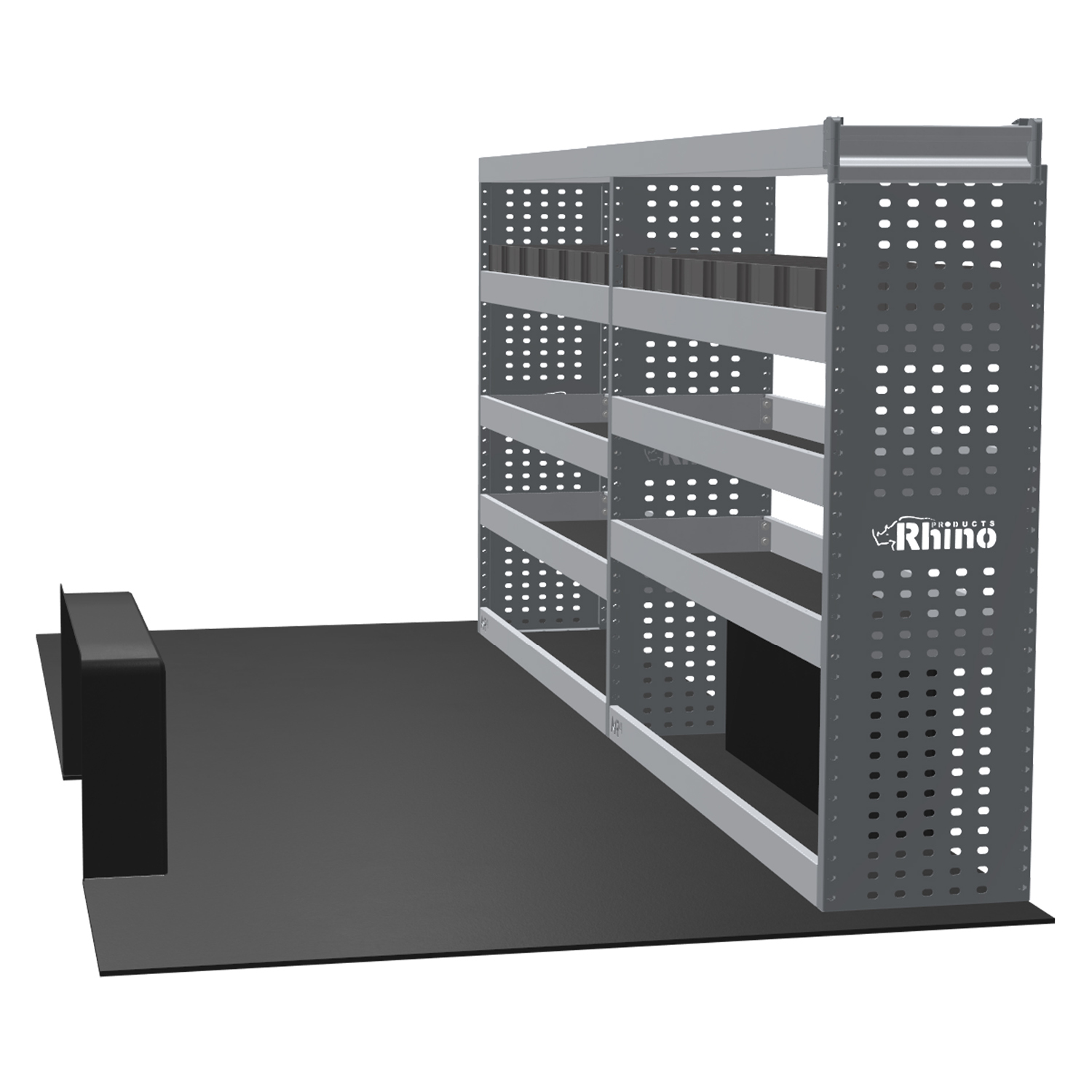 MR4 Express Range For Mercedes Sprinter L2H1- Two Bays - Top Tray configuration with matting photo 1