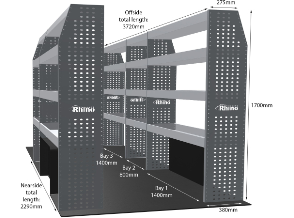 MR4 Express Range For L3H3 Man TGE 2017- Full Configuration - Shelves only photo 1