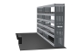 MR4 Express Range For Nissan NV400 (Primastar) L3H3 RWD- Two Bays - Top Tray configuration with matting photo 2