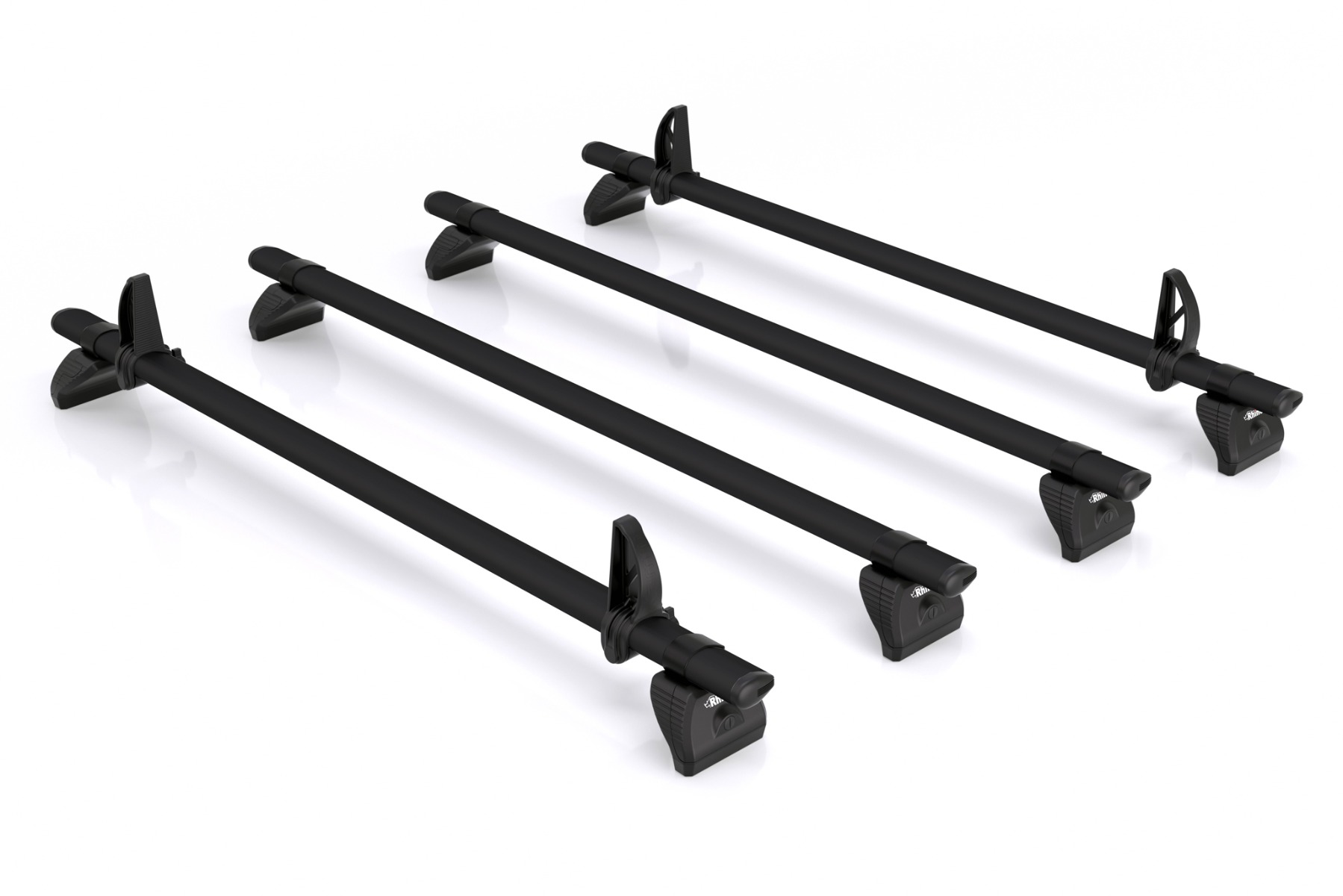 KammBar Black For Nissan NV300 (Primastar) 2016 - Short Wheelbase - Low Roof (L1H1), 4 Aluminium Bars photo 1