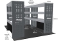 MR4 Express Range For L2H1 Nissan Townstar 2022 - Full configuration - Shelves only - Dual Sliding Door Kit Only photo 2