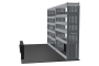 MR4 Express Range For Vauxhall Movano L2H2- Two Bays - Top Tray configuration with matting photo 2