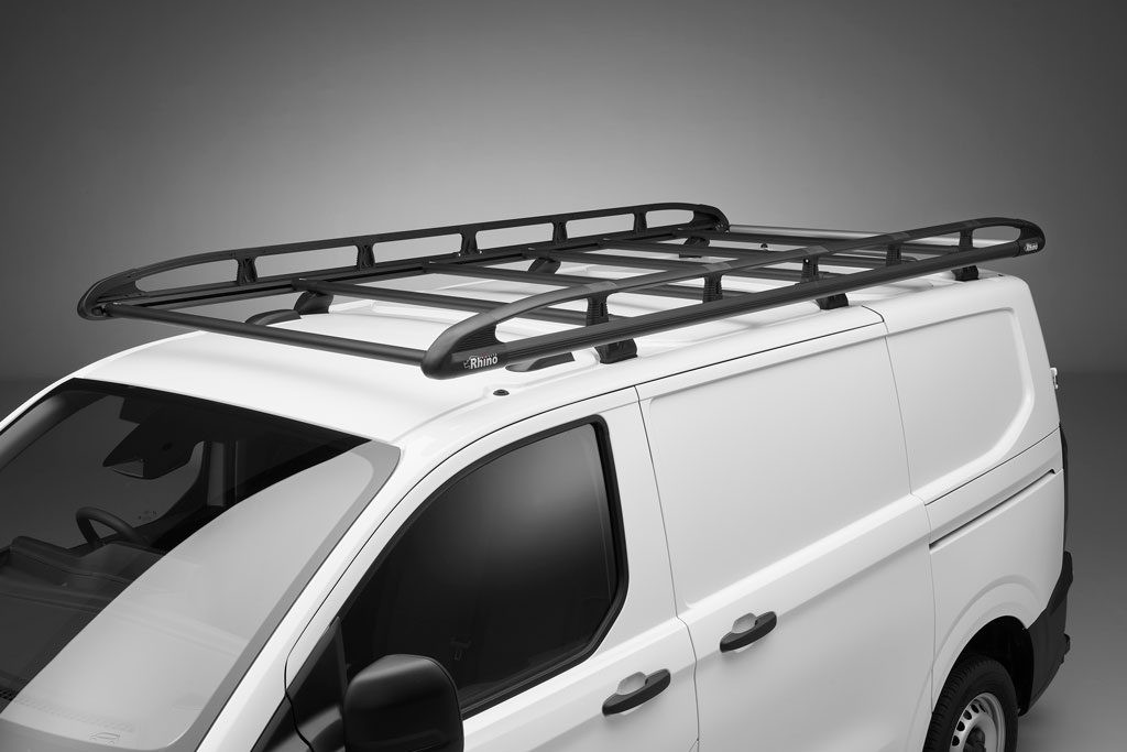 Ford-Transit-Custom-2024-L1H1-KammRack-Black-Front-Roof-View