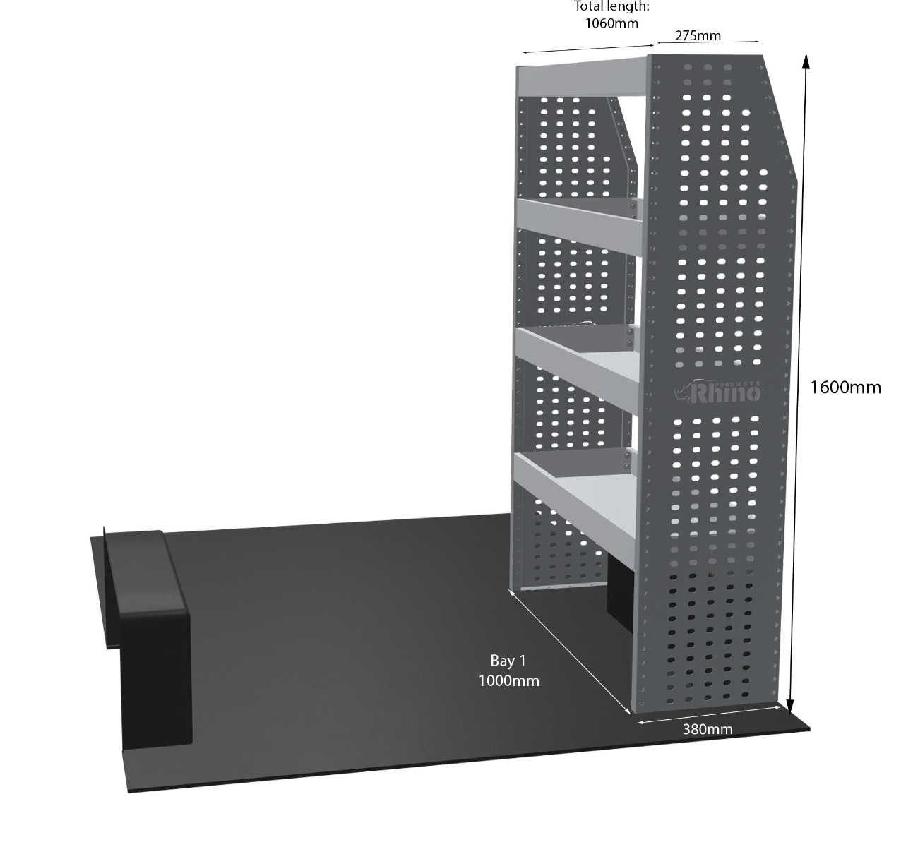 MR4 Express Range For L1H2 Renault Trafic 2014-/Nissan Primastar NV300 2016- One Bay - Shelves only photo 1