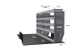 MR4 Express Range For Peugeot Expert L3H1- Two Bays - Top Tray configuration with matting photo 2