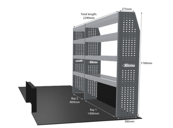 MR4 Express Range For L3H3 Man TGE 2017- Two Bays - Shelves only photo 1