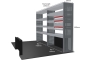MR4 Express Range For L2H2 Vauxhall Movano 2021 - Two Bays - Drawers + Shelves photo 2